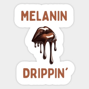 Melanin Drippin' Afrocentric Sticker